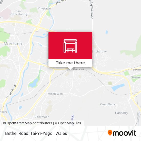 Bethel Road, Tai-Yr-Ysgol map