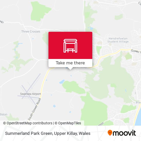 Summerland Park Green, Upper Killay map