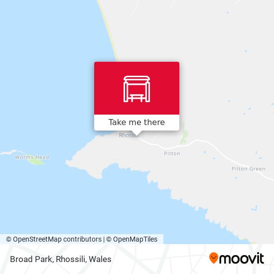 Broad Park, Rhossili map