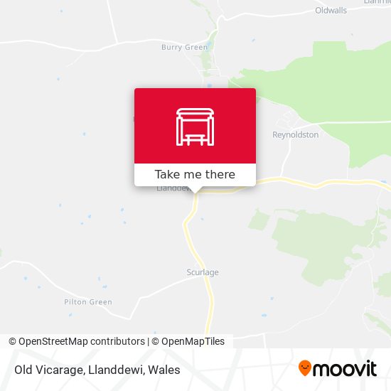 Old Vicarage, Llanddewi map