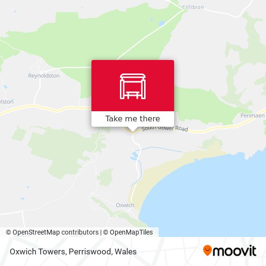 Oxwich Towers, Perriswood map