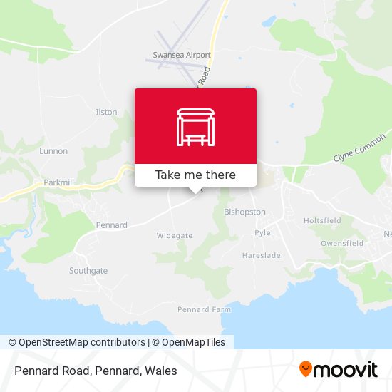 Pennard Road, Pennard map