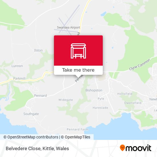 Belvedere Close, Kittle map