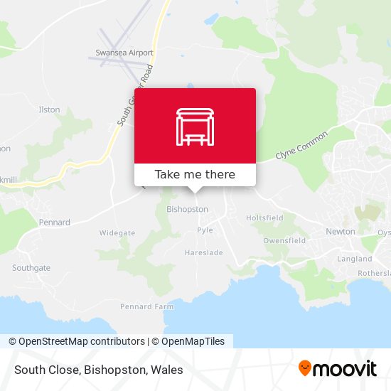 South Close, Bishopston map