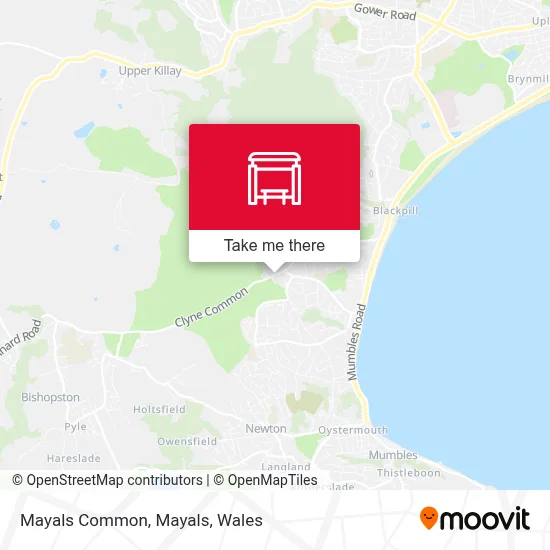 Mayals Common, Mayals map