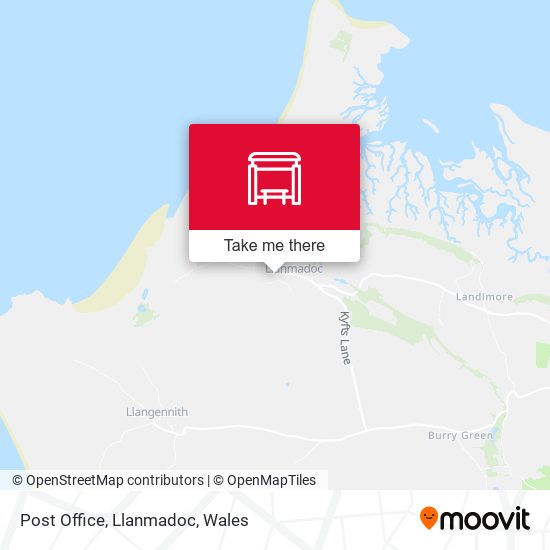 Post Office, Llanmadoc map