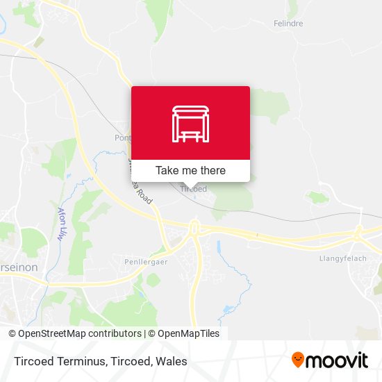 Tircoed Terminus, Tircoed map