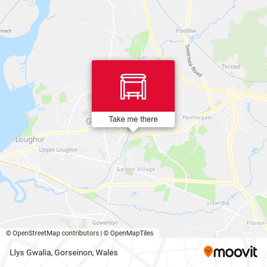 Llys Gwalia, Gorseinon map