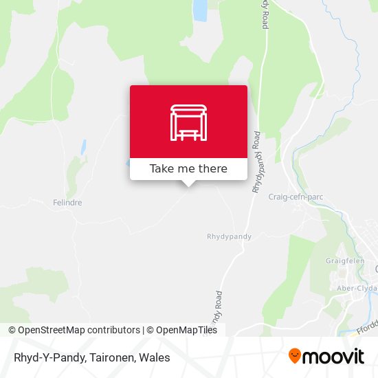 Rhyd-Y-Pandy, Taironen map
