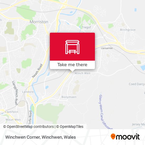 Winchwen Corner, Winchwen map