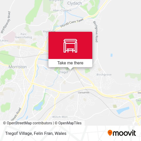 Tregof Village, Felin Fran map