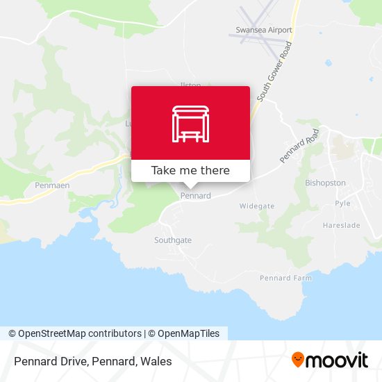 Pennard Drive, Pennard map