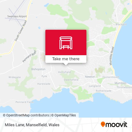 Miles Lane, Manselfield map
