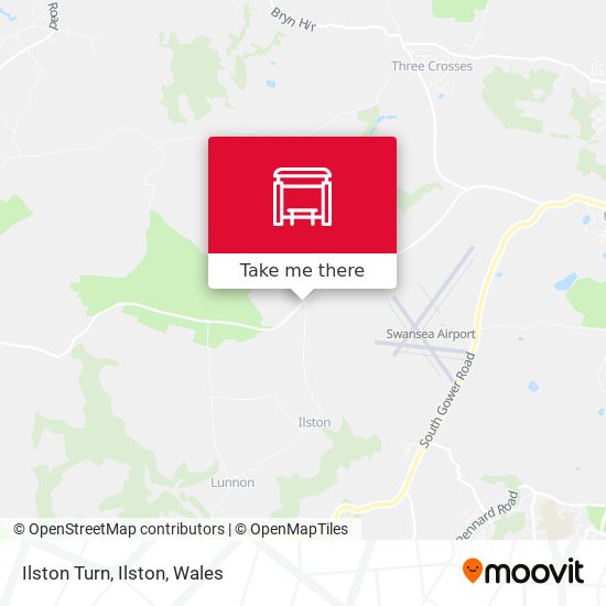 Ilston Turn, Ilston map