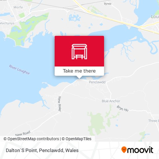 Dalton`S Point, Penclawdd map