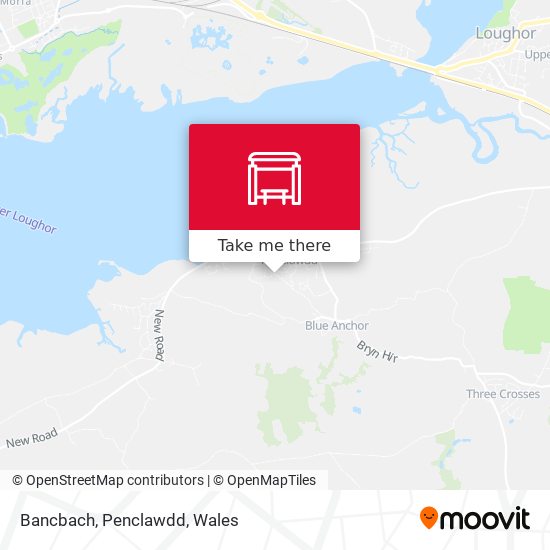 Bancbach, Penclawdd map