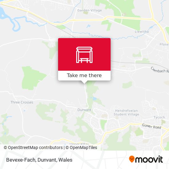 Bevexe-Fach, Dunvant map