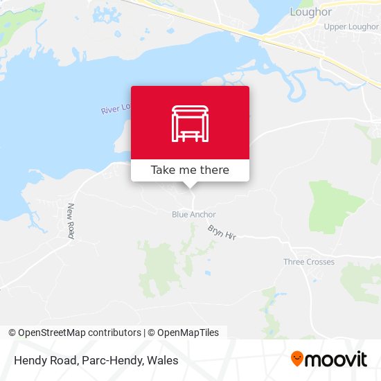 Hendy Road, Parc-Hendy map