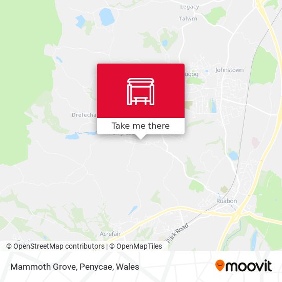 Mammoth Grove, Penycae map