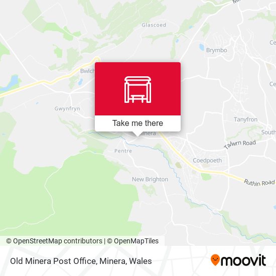 Old Minera Post Office, Minera map