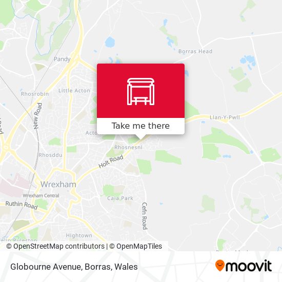 Globourne Avenue, Borras map