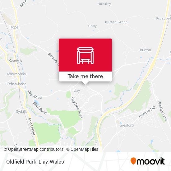 Oldfield Park, Llay map