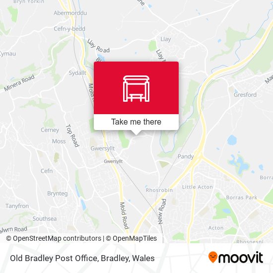 Old Bradley Post Office, Bradley map