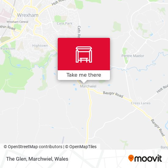 The Glen, Marchwiel map