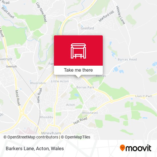 Barkers Lane, Acton map