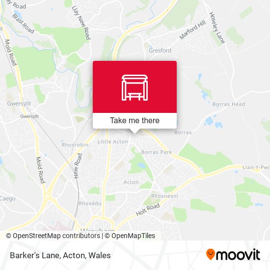 Barker's Lane, Acton map
