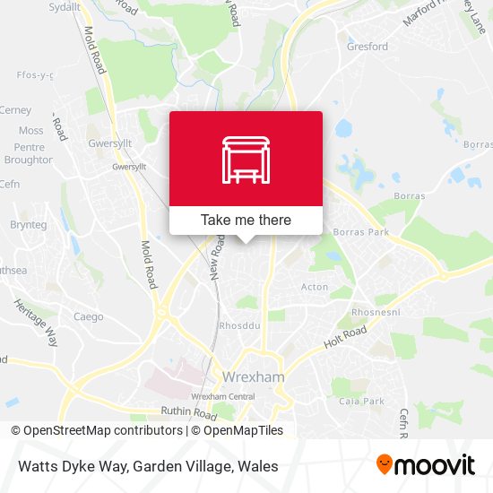 Watts Dyke Way, Garden Village map