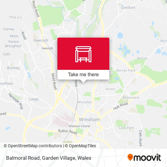 Balmoral Road, Garden Village map