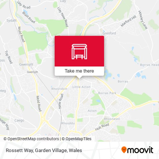 Rossett Way, Garden Village map