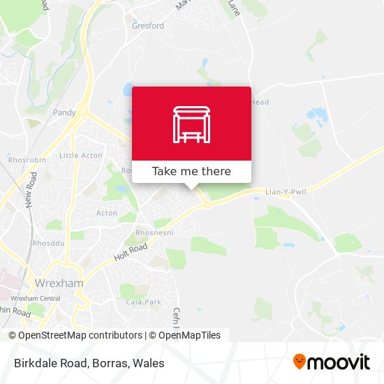 Birkdale Road, Borras map