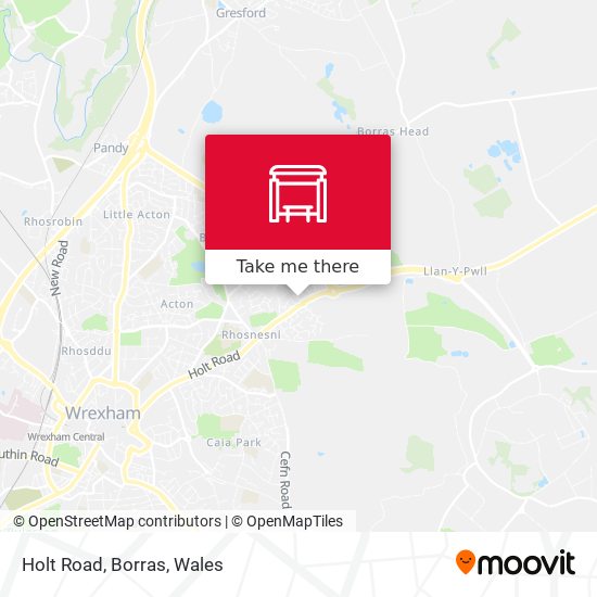 Holt Road, Borras map