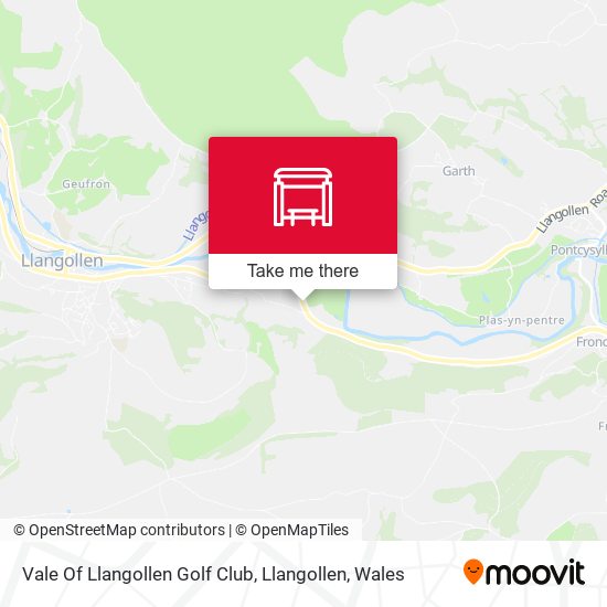 Vale Of Llangollen Golf Club, Llangollen map