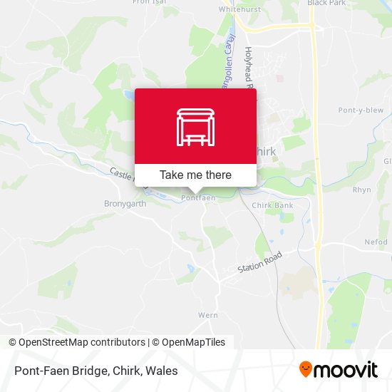 Pont-Faen Bridge, Chirk map