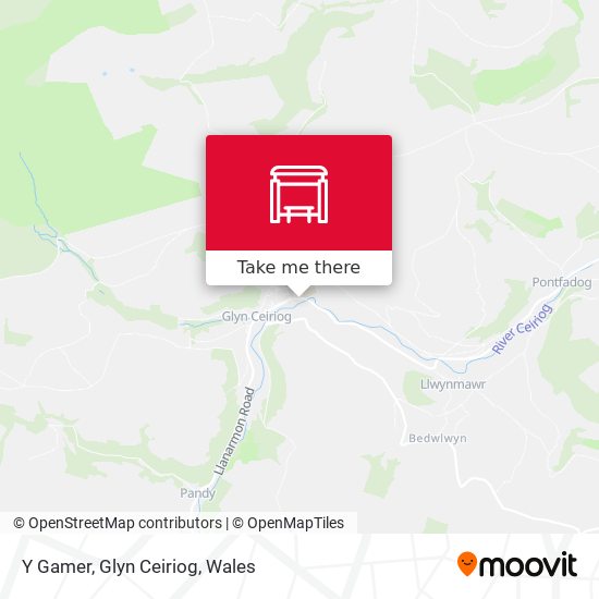 Y Gamer, Glyn Ceiriog map