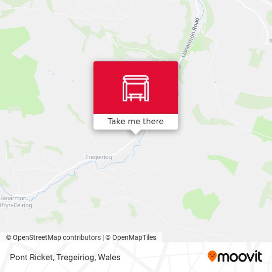 Pont Ricket, Tregeiriog map