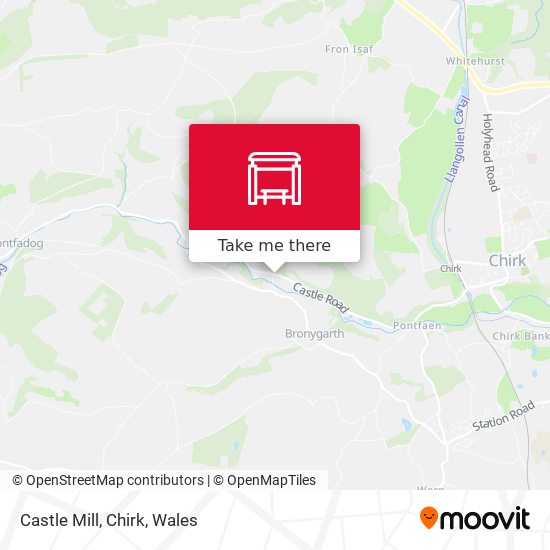 Castle Mill, Chirk map