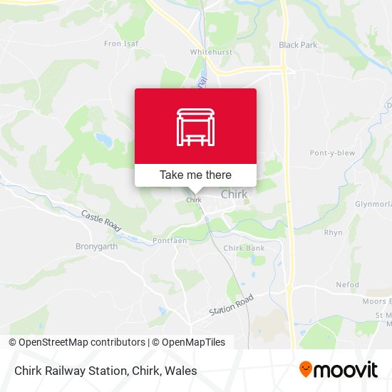Chirk Railway Station, Chirk map