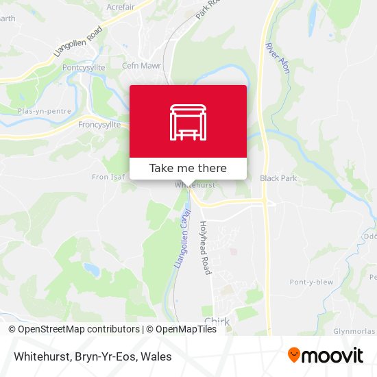 Whitehurst, Bryn-Yr-Eos map