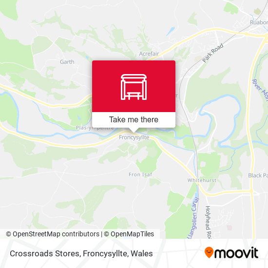 Crossroads Stores, Froncysyllte map