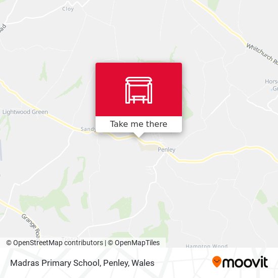 Madras Primary School, Penley map