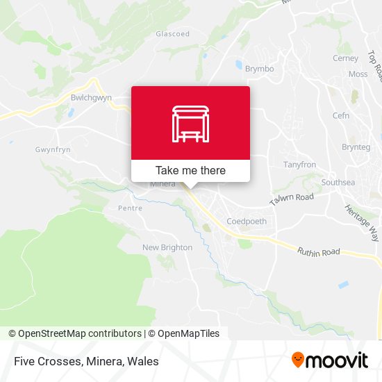 Five Crosses, Minera map