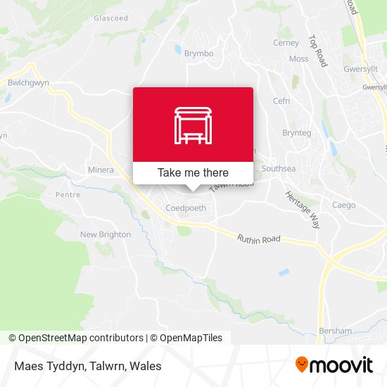 Maes Tyddyn, Talwrn map