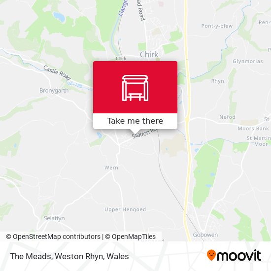 The Meads, Weston Rhyn map