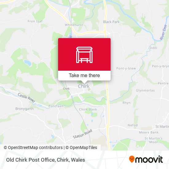 Old Chirk Post Office, Chirk map