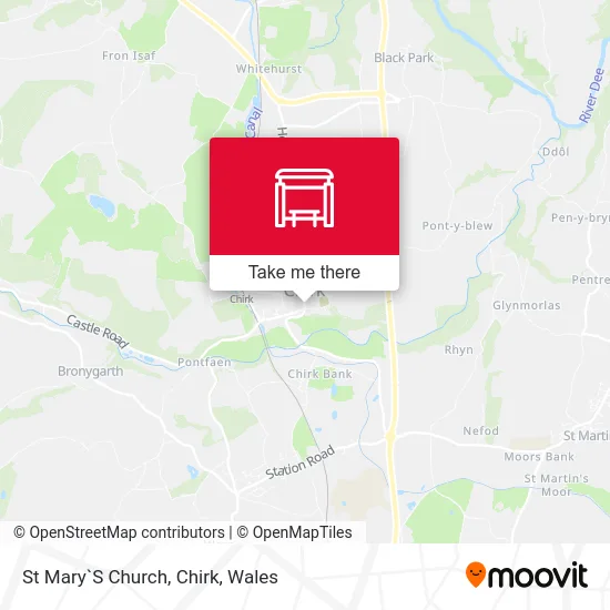 St Mary`S Church, Chirk map
