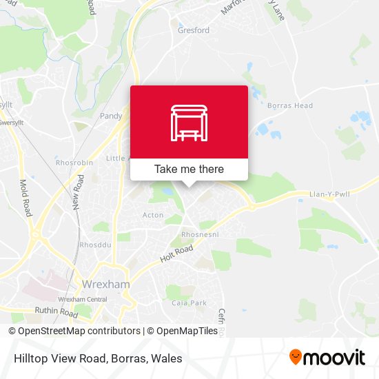 Hilltop View Road, Borras map